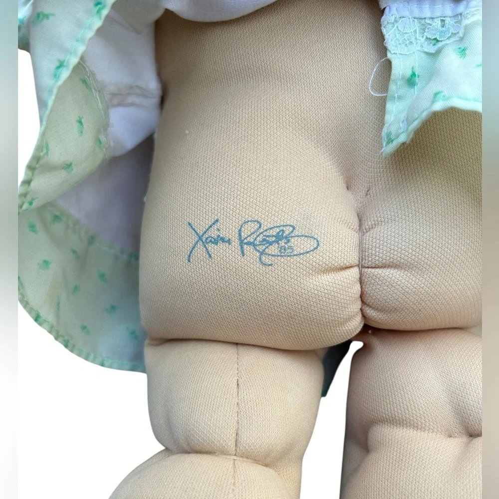 Cabbage Patch Kids Preemie  1978 1982 Xavier Roberts Blue Eyes Original Outfit
